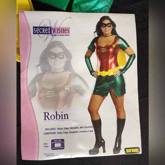DC Comics | Other | Dc Comics Robin Costume Red Green Yellow | Poshmark